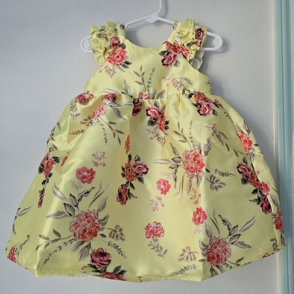 Pippa & Julie Other - Pippa & Julie Yellow and Pink Ruffled Tiered Sundress